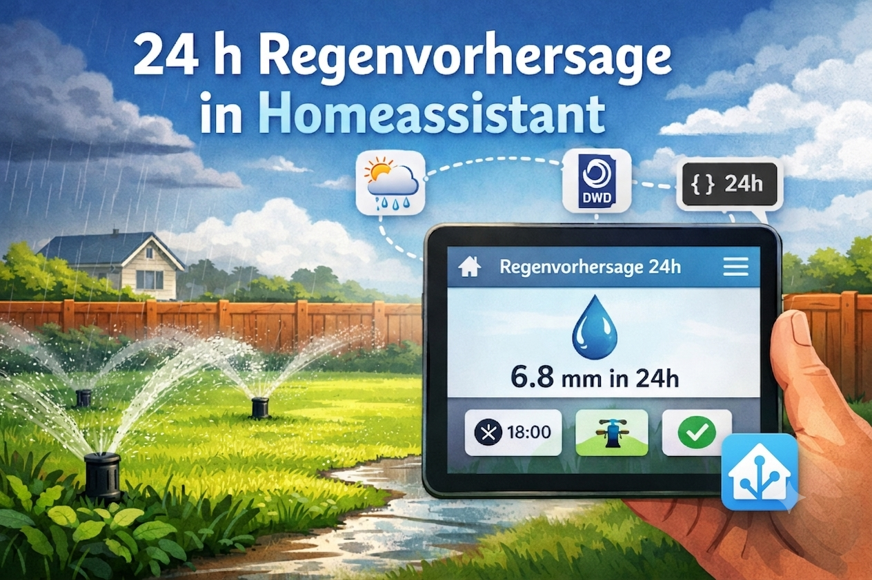 24 h Regenvorhersage in Homeassistant 